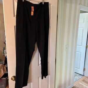 Ladies Evan Picone Black Dress Pants, FULLY Lined with zippered pockets, Size 18